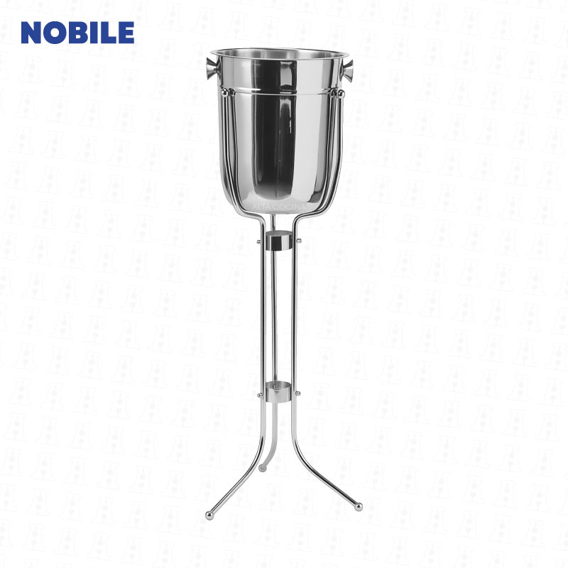 Champagnera-nobile-con-Soporte-Modelo-Tulipán-con-Argollas-Acero-Inoxidable Champagnera nobile con soporte modelo tulipán con argollas acero inoxidable - Imagen 1