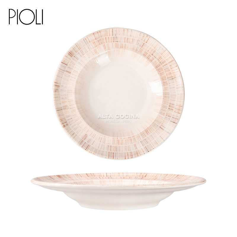 Plato-Pioli-Pasta-y-Ensalada-Arena-de-25-cm-173925 Plato Pioli Pasta y Ensalada Arena de 25 cm 173925 - Imagen 1