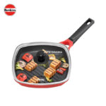 Sartén Hawkins Grill con Tapa 26 cm Hierro Fundido Con Interior Antiadherente IGP26G