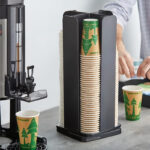 Dispensador jinde porta vasos y tapas 4 compartimentos giratorio JD-86217 - Imagen 2
