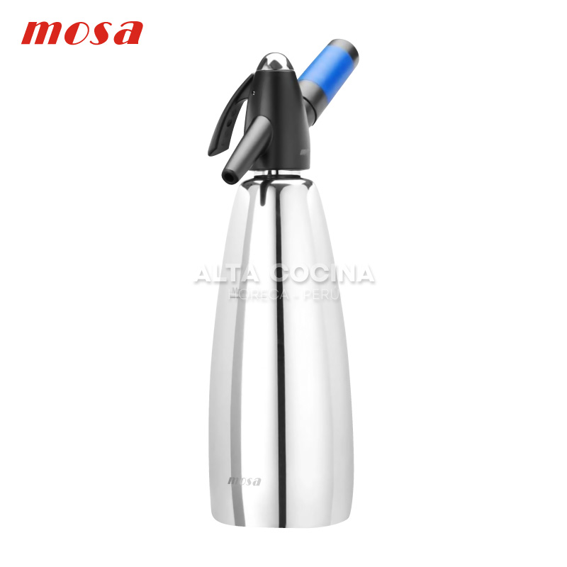 Sifón-Mosa-Dispensador-de-Soda-1-Lt.-Acero-Inoxidable Sifón mosa dispensador de soda 1 lt. acero inoxidable - Imagen 1
