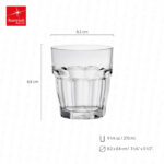 Vaso bormioli rocco rock bar rock 9 1/4 oz. #517530 - Imagen 3