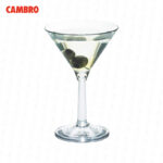 Copa cambro martini de policarbonato 10 oz. /295 ml. transparente BWM10CW-135 - Imagen 2