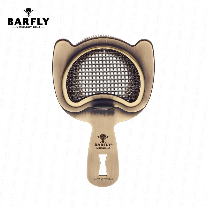 Colador-Barfly-Dorado-Antiguo-de-Malla-Fina-M37185ANG Colador barfly dorado antiguo de malla fina M37185ANG - Imagen 1