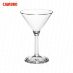 Copa cambro martini de policarbonato 10 oz. /295 ml. transparente BWM10CW-135