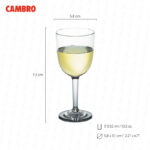 Copa cambro tritan para vino 310.52 ml. / 10.5 oz. BWW10CW-135 - Imagen 3