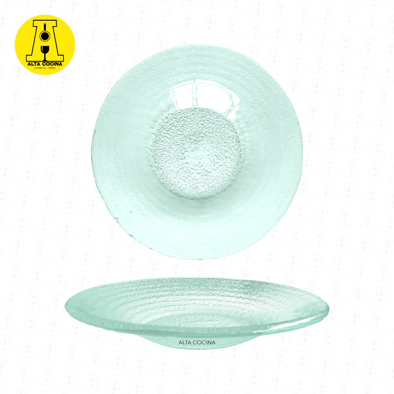 Plato-de-Vidrio-Alcosa-Aros-Profundos-Ø-28.5-cm-Transparente Plato de Vidrio Alcosa Aros Profundos Ø 29 cm Transparente - Imagen 1