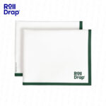Rollo Roll Drap de 10 Paños Multiusos Verde/ Blanco 100% Algodón