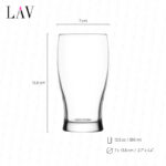 Vaso LAV belek beer glass 380 ml. / 12.5 oz. set x 6 und. - Imagen 3