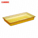 Bandeja cambro de policarbonato alta temperatura 1/1 x 2 1/2" 12HP-150
