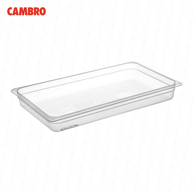 Bandeja-Cambro-de-Policarbonato-Translucido-1,1-x-2.5-#12PP-190 Bandeja cambro de polipropileno translucido 1/1 x 2.5” 12PP-190 - Imagen 1