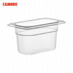 Bandeja cambro de polipropileno translucido 1/9 x 4” 94PP-190