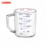 Jarra cambro de medición 225 ml. Transparente 25MCCW-135