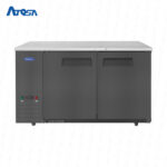 Mesa refrigerada atosa back bar negro con 2 puertas solidas 59" SBB59SGGR2