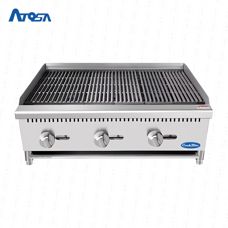 Parrilla-atosa-a-gas-con-piedra-volcánica-de-91-cm-ATCB-36 Parrilla atosa a gas con piedra volcánica de 91 cm ATCB-36 - Imagen 1