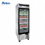 Refrigerador atosa vertical de 1 puerta vidrio MCF8705GR