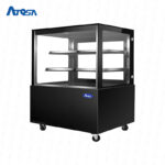 Vitrina atosa para pastelería color negro WDG126F